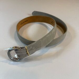 W. KLEINBERG Custom Suede Belt with O-ring Buckles Size 33 Brand New MSRP $210